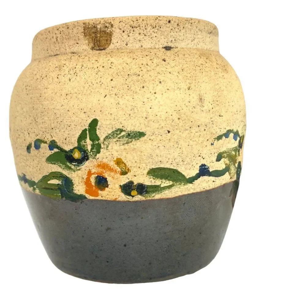 Small Pottery Jars Mexican and Antique Primitive
